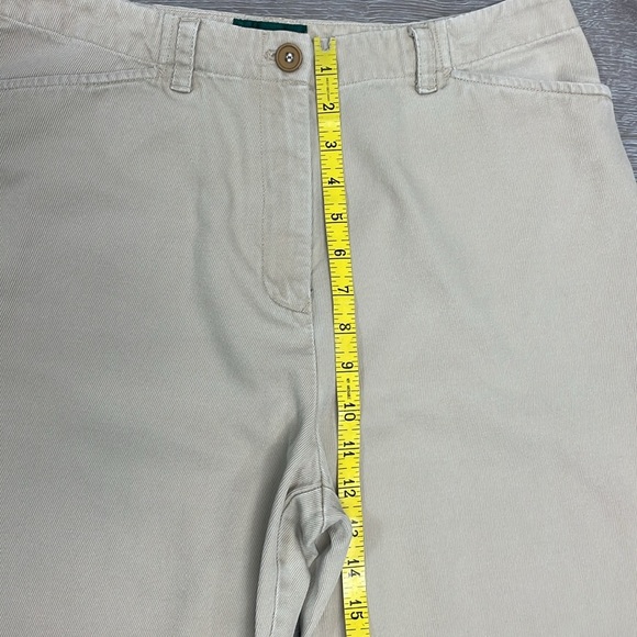 Vintage Lauren Ralph Lauren 100% Cotton Textured High Waisted Pants 10 - Picture 5 of 14